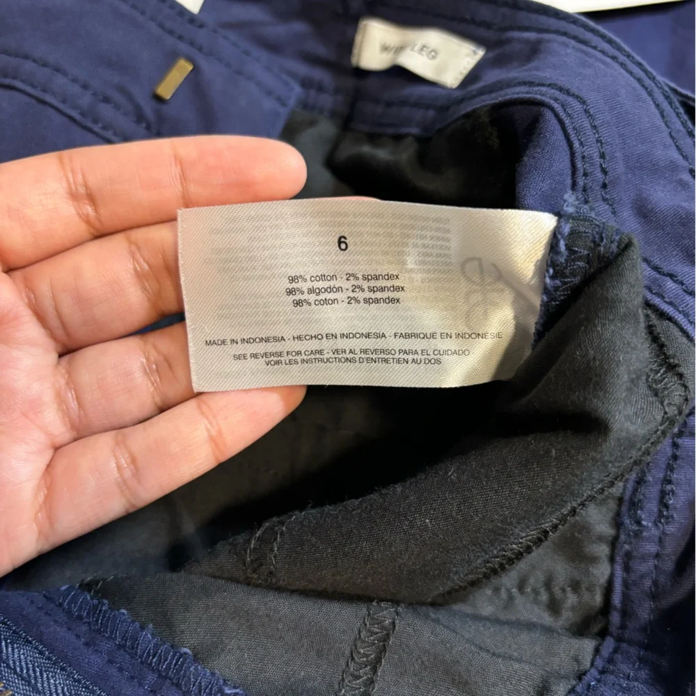 Anne Klein Wide Leg Pants in Blue | Sz 6 | NWT - Picture 9 of 11